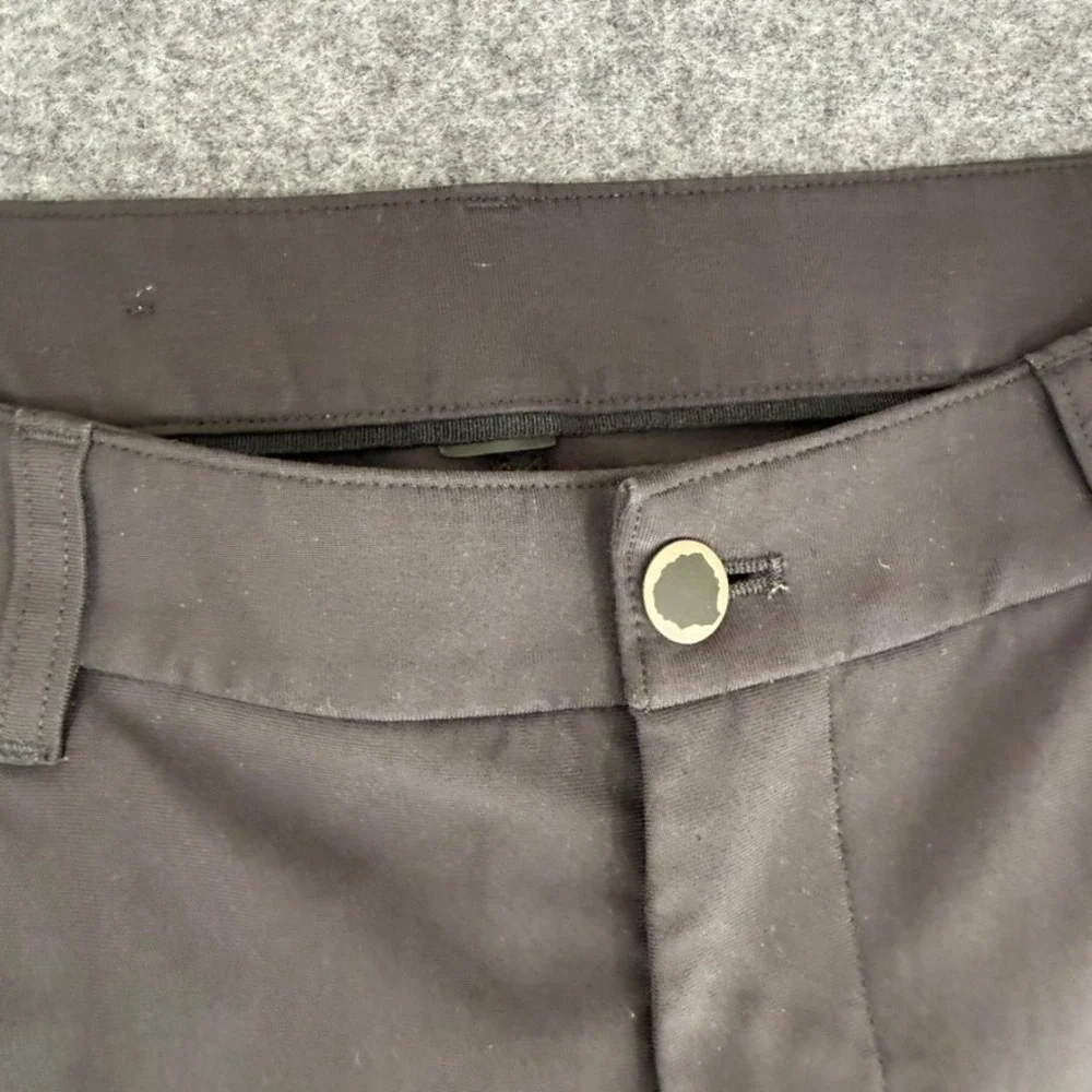 Lululemon ABC Classic Fit 5-Pocket Pant 36x29 Black Warpstreme Office Casual